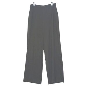 Zara Black Wide Leg High-Rise Pants Professional Dress Slacks size Large…